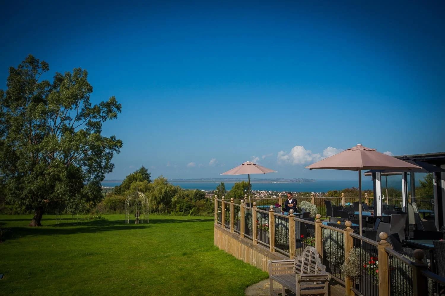 The Crescent Turner garden terrace overlooking Whitstable bay